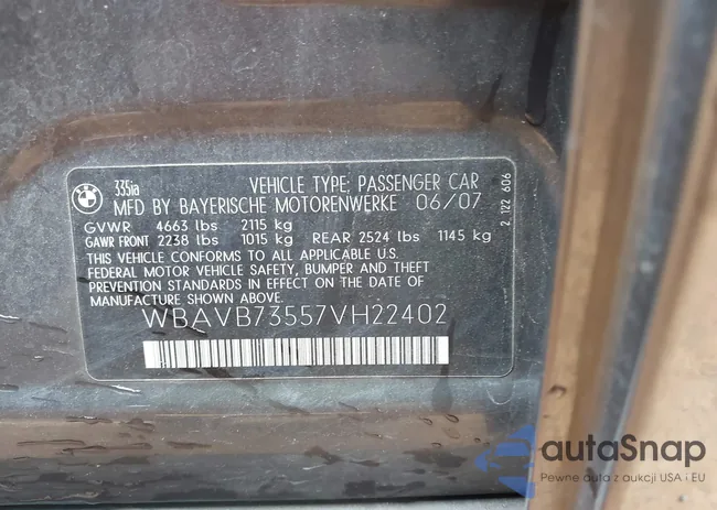 WBAVB73557VH22402: 41096161