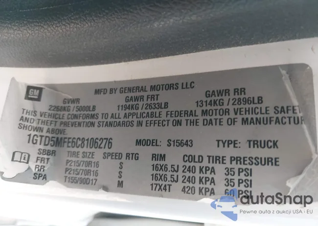 1GTD5MFE6C8106276: 41102545