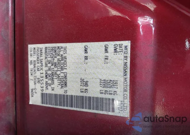 1N4AL3AP9JC135539: 41102549