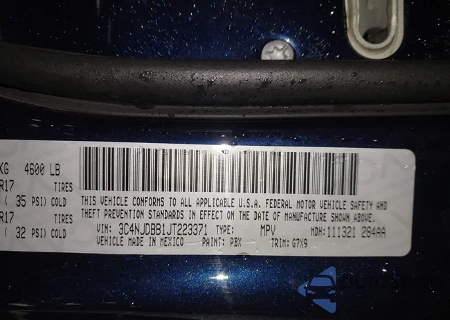 3C4NJDBB1JT223371: 41103441