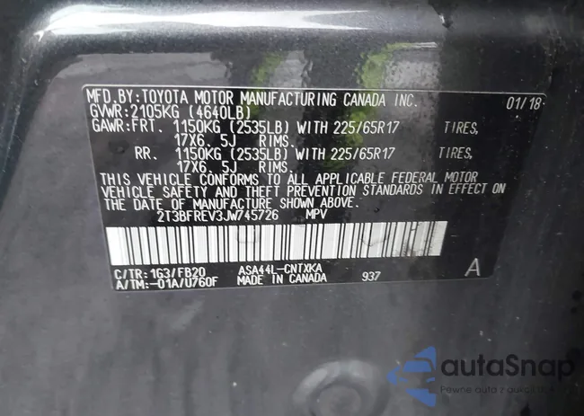 2T3BFREV3JW745726: 41106491