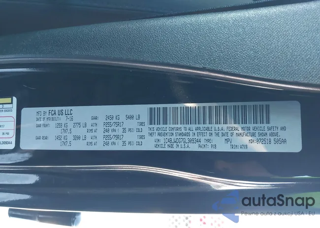 1C4BJWDG7GL309344: 41107724