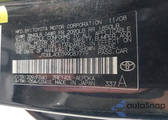 JTDBL40E099087779: 41109953