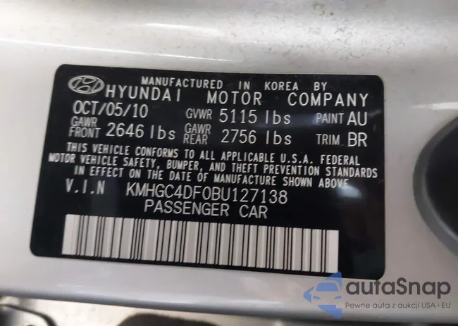 KMHGC4DF0BU127138: 41117052