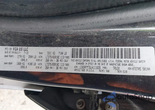 1C6SRFMT9LN111635: 41123304