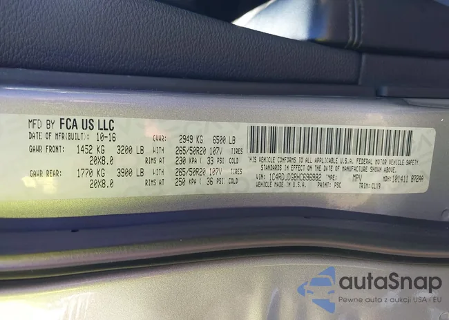 1C4RDJDG8HC696982: 41124575