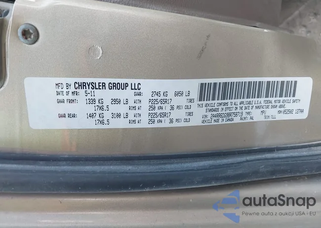 2A4RR6DG9BR758719: 41125403