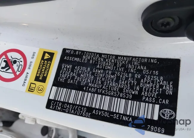 4T4BF1FK5GR578539: 41128840