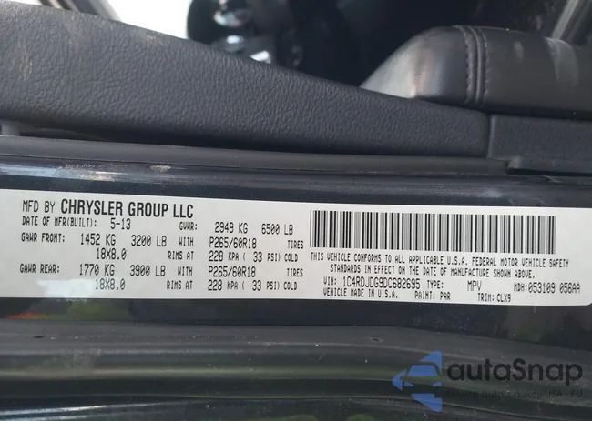 1C4RDJDG9DC682695: 41133240