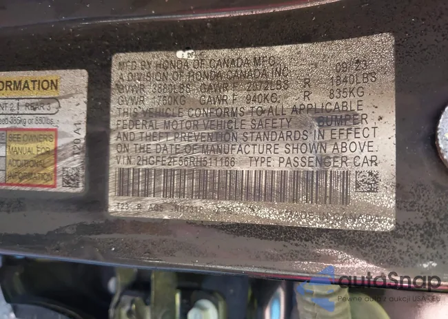 2HGFE2F56RH511166: 41134554