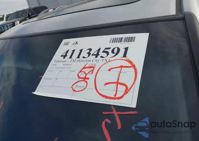 1HGEM22995L013404: 41134591