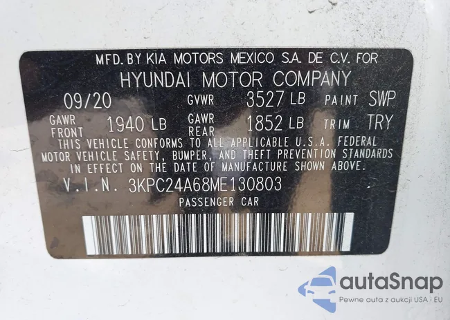 3KPC24A68ME130803: 41135531