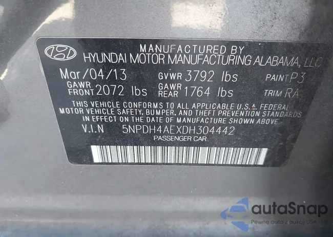 5NPDH4AEXDH304442: 41136472