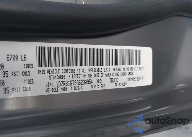 1D7RB1GT8AS230954: 41141324