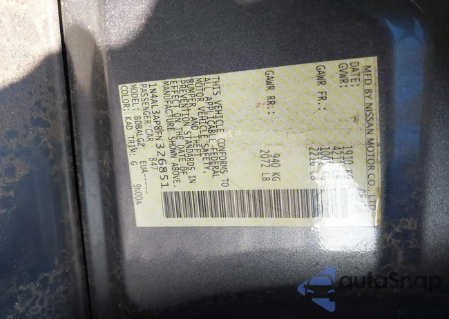 1N4AL3AP8FN326851: 41143661