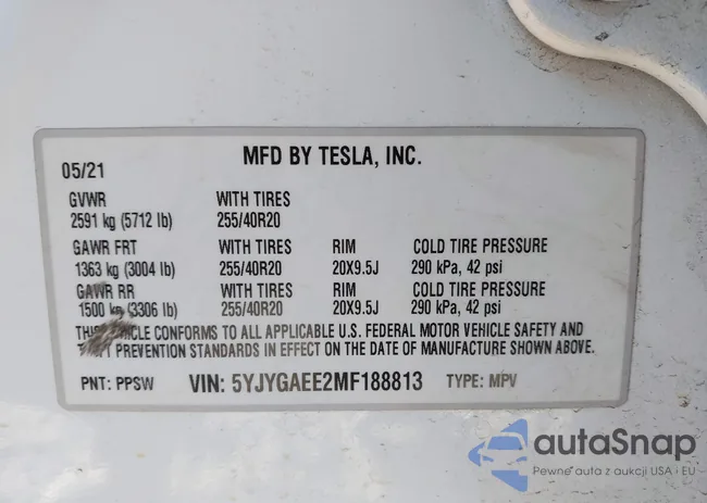 5YJYGAEE2MF188813: 41147268