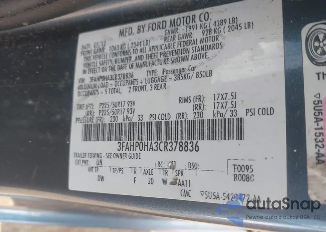 3FAHP0HA3CR378836: 41147861