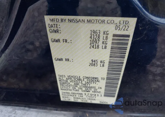 1N4BL4BV4NN379911: 41148121