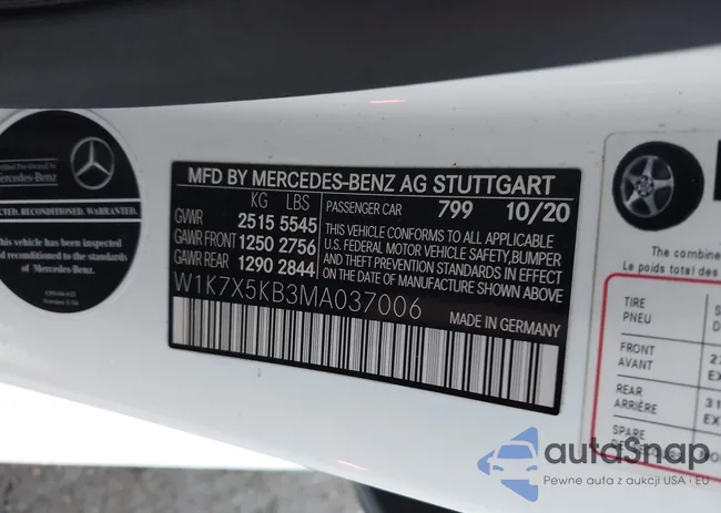 W1K7X5KB3MA037006: 41150960