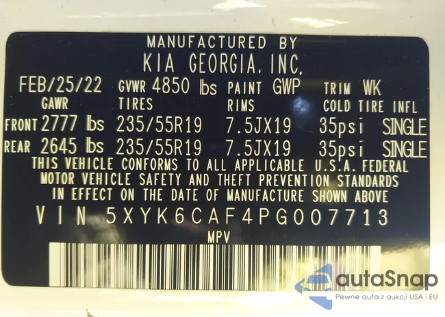 5XYK6CAF4PG007713: 41152668