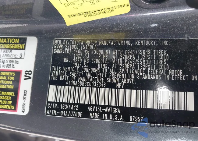 4T3BA3BB3CU032348: 41153772