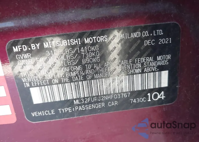 ML32FUFJ2NHF03767: 41153905