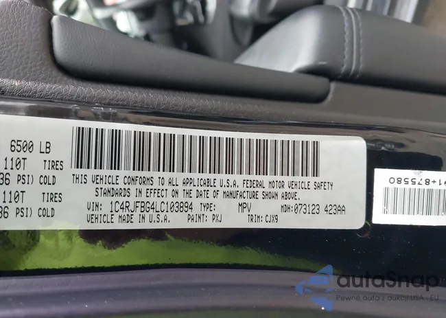 1C4RJFBG4LC103894: 41153929