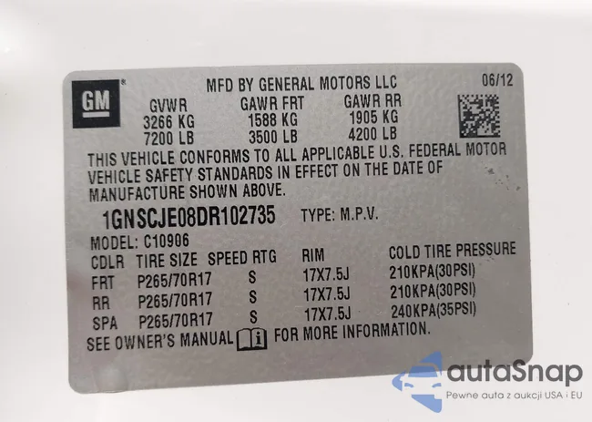 1GNSCJE08DR102735: 41157743