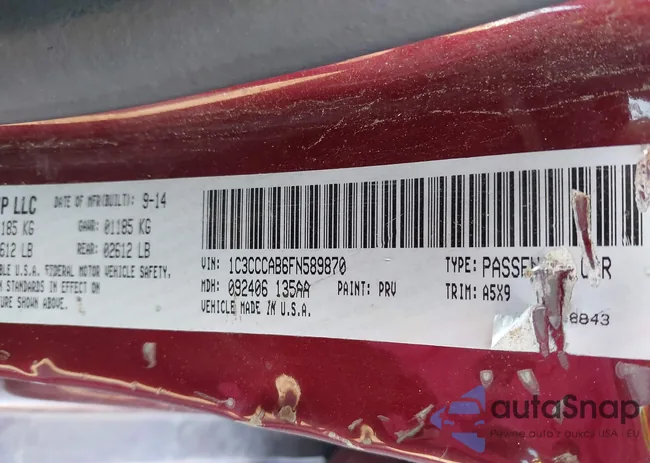 1C3CCCAB6FN589870: 41162947