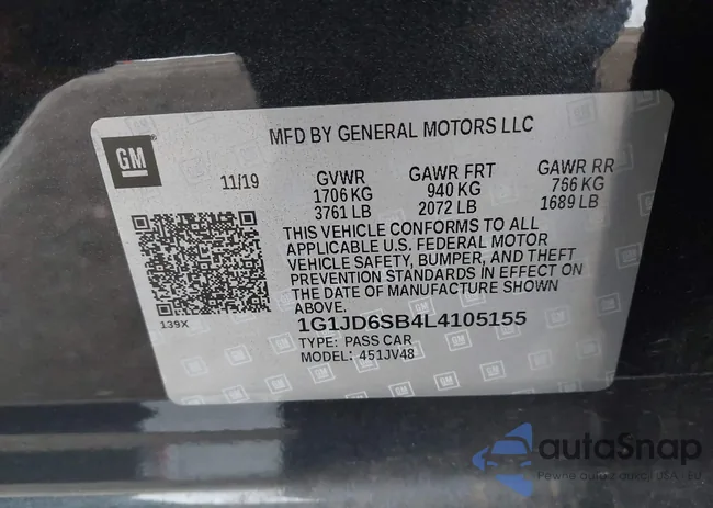 1G1JD6SB4L4105155: 41166074