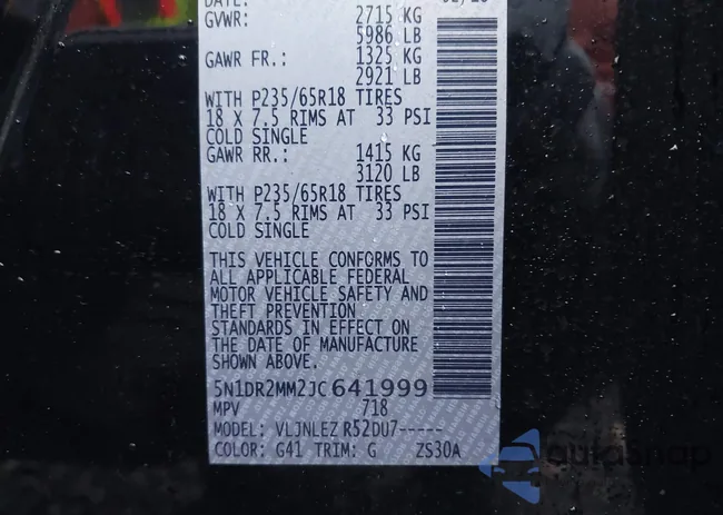 5N1DR2MM2JC641999: 41166945