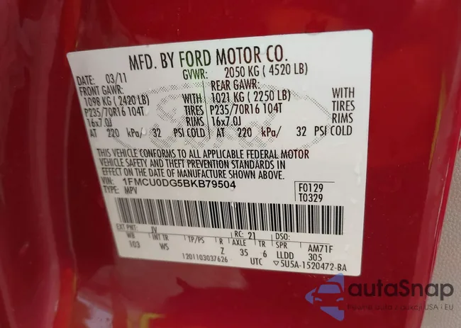 1FMCU0DG5BKB79504: 41168896