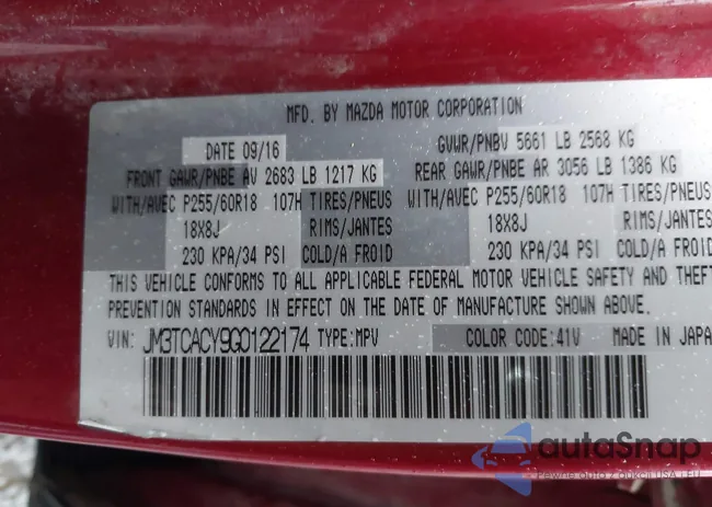 JM3TCACY9G0122174: 41170331