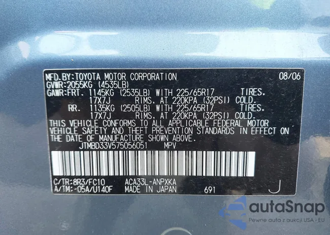 JTMBD33V575056051: 41173314