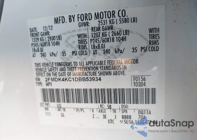 2FMDK4KC1DBB53934: 41173538