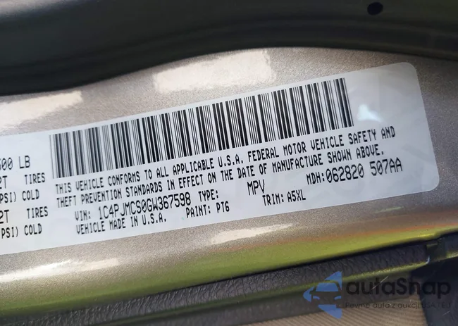 1C4PJMCS0GW367598: 41175603