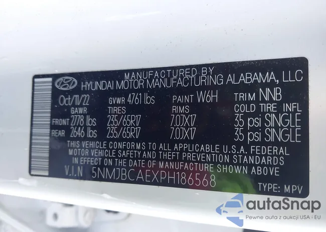 5NMJBCAEXPH186568: 41177853