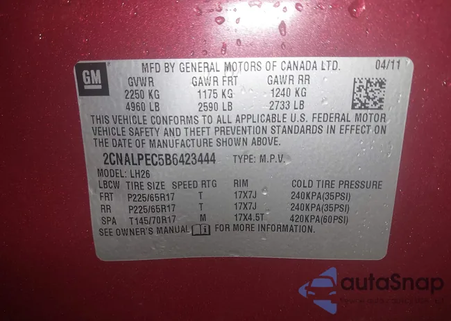 2CNALPEC5B6423444: 41179711