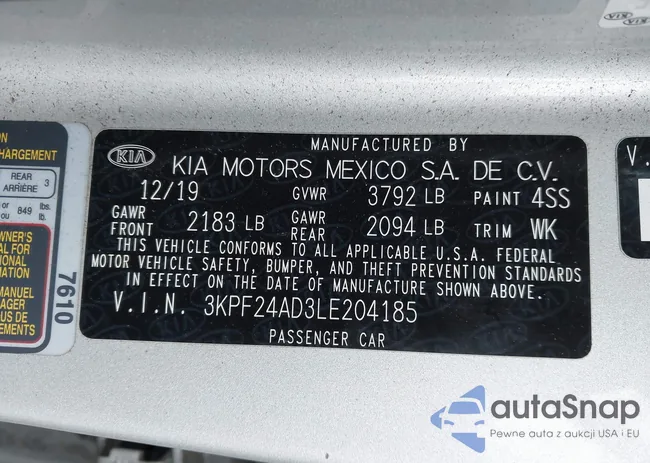 3KPF24AD3LE204185: 41188568