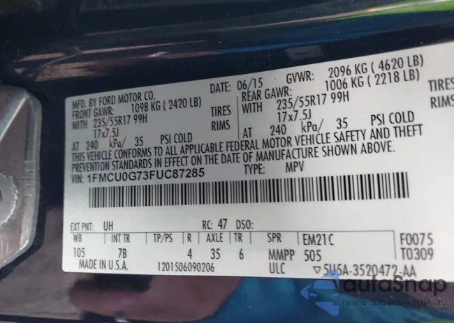 1FMCU0G73FUC87285: 41188642