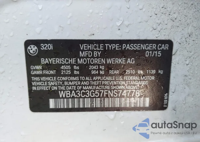 WBA3C3G57FNS74778: 41190110