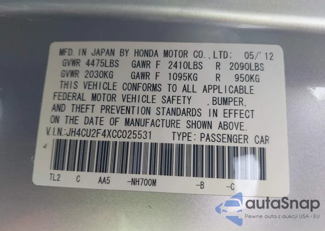 JH4CU2F4XCC025531: 41189867