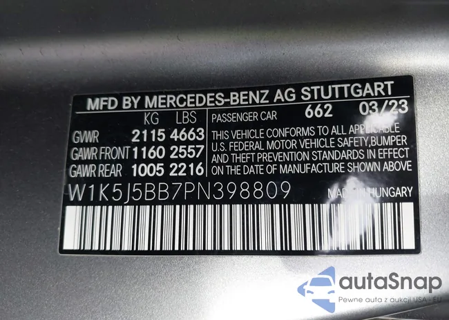 W1K5J5BB7PN398809: 41190834