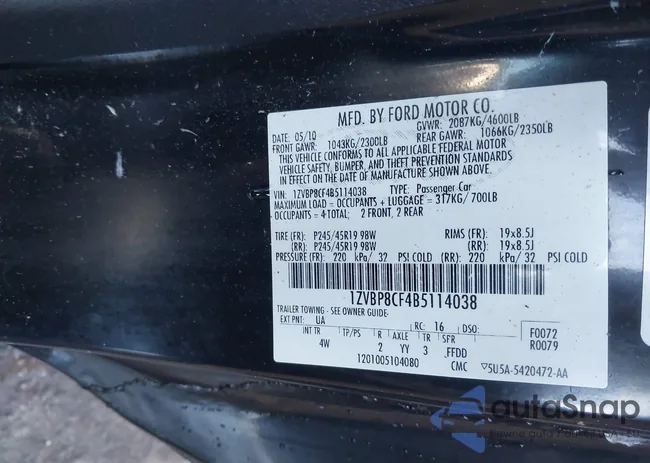 1ZVBP8CF4B5114038: 41193298