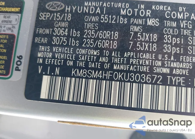 KM8SM4HF0KU303672: 41192804