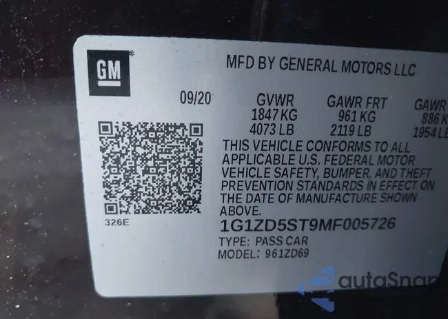 1G1ZD5ST9MF005726: 41197311