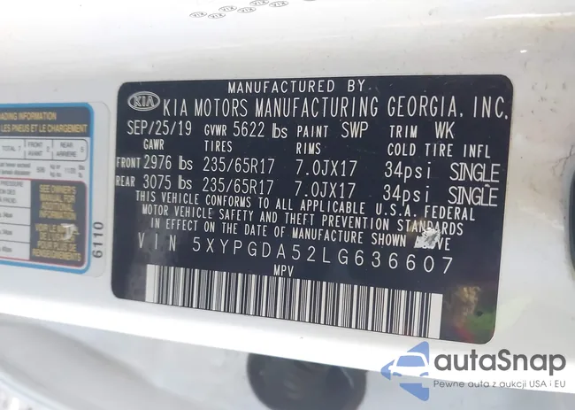 5XYPGDA52LG636607: 41203772