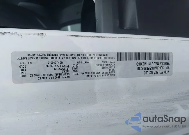 3C6LRVDG8PE502710: 41205521