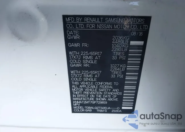 KNMAT2MT7GP729819: 41204739