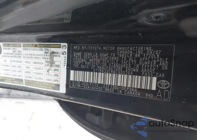 2T1BR32E88C900204: 41206095